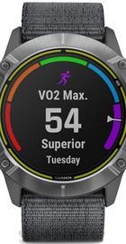 Garmin Enduro Steel with Gray UltraFit Nylon Strap (010-02408-00/10)