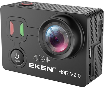 Eken H9R V2.0 4K с набором креплений и аквабоксом (Черный)