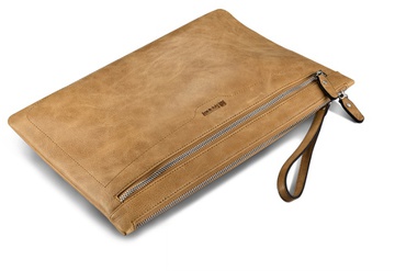 iCarer leather Laptop Zipper Sleeve Series for Macbook Pro/Air 13" Brown