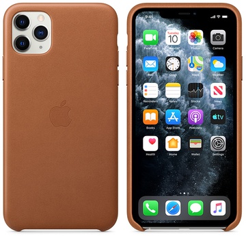 Apple iPhone 11 Pro Leather Case Saddle Brown (high copy)