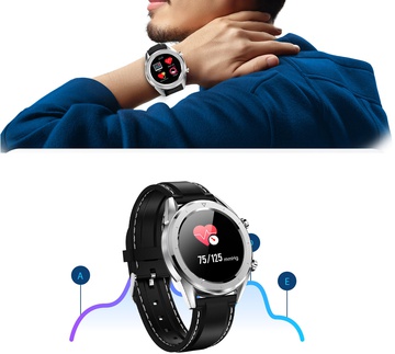 No.1 DT28 Silicone с ЭКГ и пульсоксиметром (Серебристый)