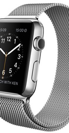 Apple Watch 42mm Stainless Steel Case with Milanese Loop (MJ3Y2)