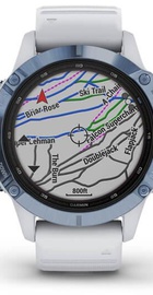 Garmin Fenix 6 Pro Solar Edition Mineral Blue with Whitestone Band (010-02410-19)