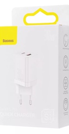 Baseus Super Si Pro Quick Charger Type-C+USB 30W White (CCSUPP-E02)