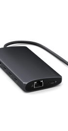 Satechi USB-C Multiport Adapter 8K with Ethernet V3 Midnight (ST-P8KED)