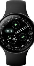 Google Pixel Watch 4 45mm Wi-Fi Matte Black Aluminum case / Obsidian Active Band