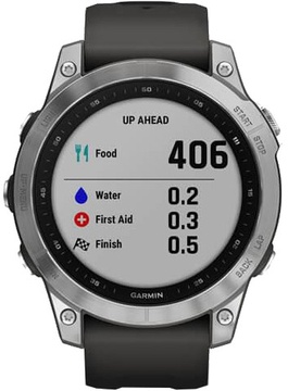 Garmin Fenix 7 Silver with Graphite Band (010-02540-00/01)