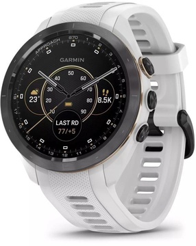 Garmin Approach S70 42mm B. Ceramic Bezel with White S. Band (010-02746-00/10)