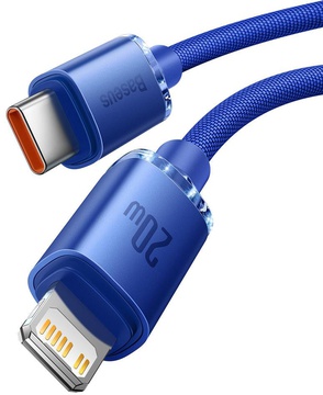 Baseus USB Type C to Lightning Crystal Shine Series 20W 1.2m Blue (CAJY000203)