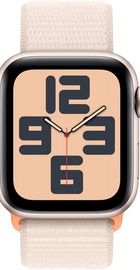 Apple Watch SE 2 GPS 40mm Starlight Aluminium Case with Starlight Sport Loop (MR9W3)