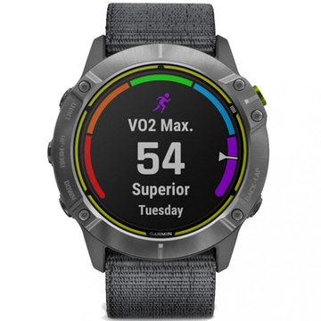 Garmin Enduro Steel with Gray UltraFit Nylon Strap (010-02408-00/10)