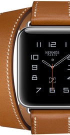 Apple Watch Hermes 38mm Series 2 Stainless Steel Case with Fauve Barenia Leather Double Tour (MNQ92)