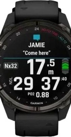 Garmin Descent Mk3i – 43 mm Carbon Gray DLC Titanium w. Black Silicone Band (010-02753-10/11)