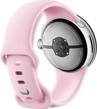 Google Pixel Watch 3 41 mm LTE Polished Silver Aluminum Case/Rose Quartz Active Band