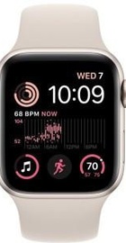 Apple Watch SE 2 GPS 40mm Starlight Aluminum Case with Starlight Sport Band (MNJP3)
