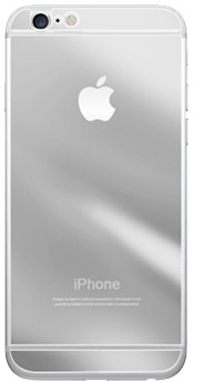 Simple Case Premium Mirror Tempered Glass Silver for iPhone 6