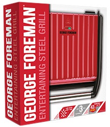 George Foreman Steel Grill Entertaining 25050-56