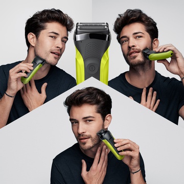 Braun Series 3 300BT Black/Green