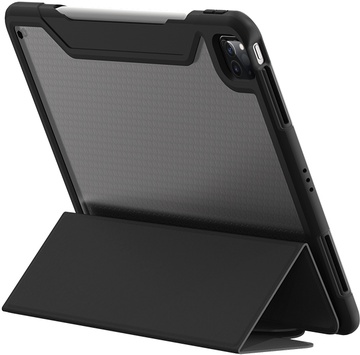 AmazingThing Anti-bacterial Protection Titan Folio Case for iPad Pro 12.9'' (2020-2022) Dark Black