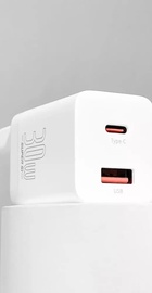 Baseus Super Si Pro Quick Charger Type-C+USB 30W White (CCSUPP-E02)