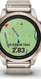 Garmin Epix Pro Gen 2 Sapphire 42mm Soft Gold w. Cream H. Nylon Band (010-02802-20)