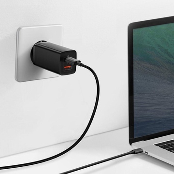 Baseus GaN2 Lite Quick Charger C+U 65W Black (CCGAN2L-B01)