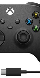 Microsoft Xbox Series X | S Wireless Controller Carbon Black + USB Cable (XOA-0010, 1V8-00002)