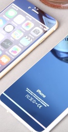 Simple Case Premium Mirror Tempered Glass Blue for iPhone 6