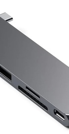 Satechi Aluminum USB-C Pro Hub Slim Adapter Space Gray (ST-HUCPHSM)