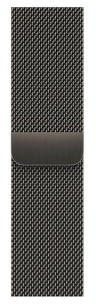 Apple Watch Series 7 GPS + Cellular 45mm Graphite Stainless Steel Case with Graphite Milanese Loop (MKJJ3, MKL33)