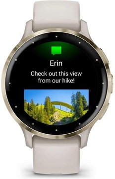 Garmin Venu 3S Soft Gold S. Steel Bezel with Ivory Case and S. Band (010-02785-04/54)
