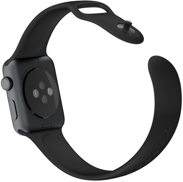 Apple Watch Sport 42mm Space Gray Aluminum Case with Black Sport Band (MJ3T2)