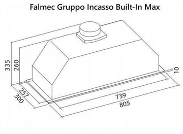 Falmec Built-in Max 70 inox (CBIN70.E4#ZZZ3460F)