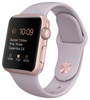 Apple Watch Sport 38mm Rose Gold Aluminum Case Lavender sport Band (MLCH2) CPO