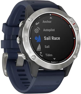 Garmin Quatix 6 Gray with Captain Blue Band (010-02158-90/010-02158-91) (UA)