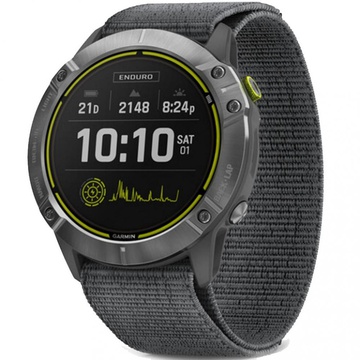 Garmin Enduro Steel with Gray UltraFit Nylon Strap (010-02408-00/10)