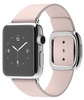 Apple Watch 38mm Stainless Steel Case with Soft Pink Modern Buckle (MJ392)