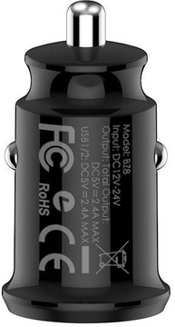 Borofone BZ8B MaxRide 12-24V 2.4A Black