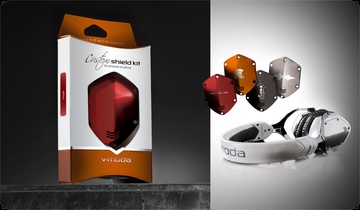 V-Moda Crossfade Over-Ear Headphone Metal Shield Kit Red