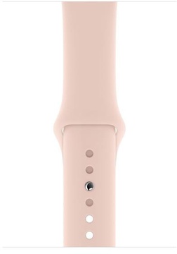 Apple Watch Series 5 GPS 44mm Gold Aluminum Case with Pink Sand Sport Band (MWVE2)