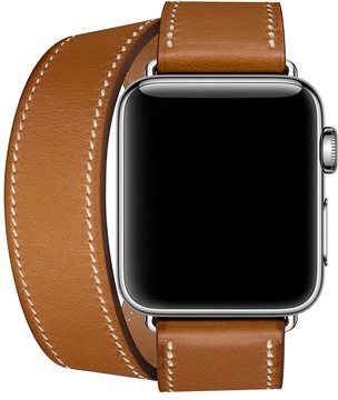Apple Watch Hermes Barenia Leather Double Tour Regular 38mm/40mm/41mm/42mm Fauve (MMMD2)