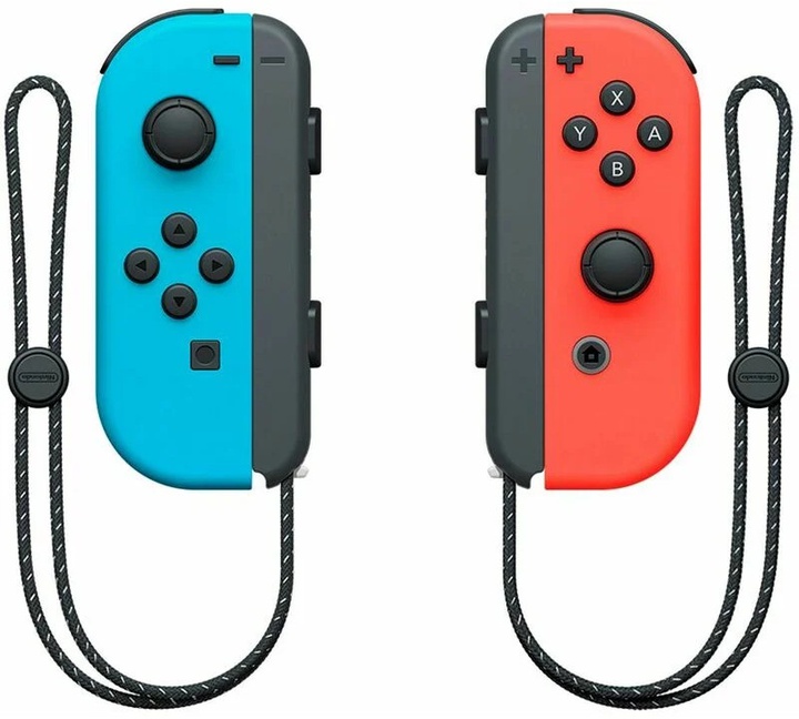 Портативная игровая приставка Nintendo Switch OLED with Neon Blue