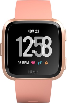 Fitbit Versa, Peach/Rose Gold Aluminum (FB505RGPK)