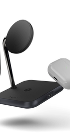 Zens 3-in-1 Magnetic Aluminium Wireless Charger Black (ZEDC19B/00)