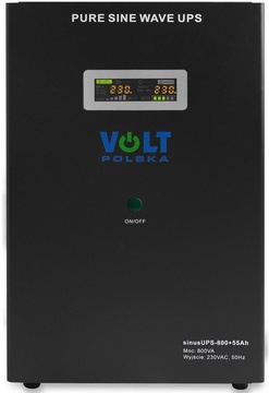 Volt Polska SINUS UPS 800 + AKU 55AH 500/800W (3SR800WA55)
