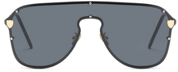 HBK Sexy Luxury Rimless Sunglasses Mirror (c4 black/grey)