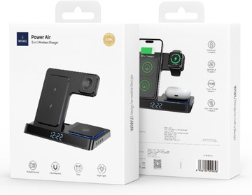 WIWU Power Air 3in1 Charging Station Series Black [Wi-W006]