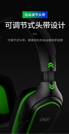 iPega PG-R006 с регулируемым микрофоном (Черно-зеленый)