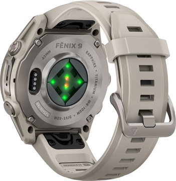 Garmin Fenix 9 43mm Titanium with Fog Gray Silicone Band (010-04761-00/01)
