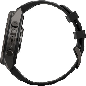 Garmin Fenix 9 Pro inReach 47mm Carbon Gray DLC Titanium w. Black/Pebble Gray Silicone B. (010-04336-10/11)